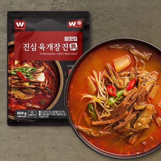 [외갓집] 진심육개장 眞 총 12팩(7.2kg / 1팩당 600g)