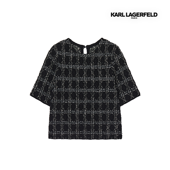 [최초가 79,900원] 25FW 에끌라 니팅 트위드 풀오버 3
