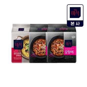 더미식 오징어라면 8개+장인라면 담백한맛 4개