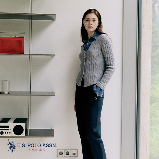 [쿠폰혜택][U.S POLO ASSN.] 25FW 약기모 치노팬츠 2종 여성 2