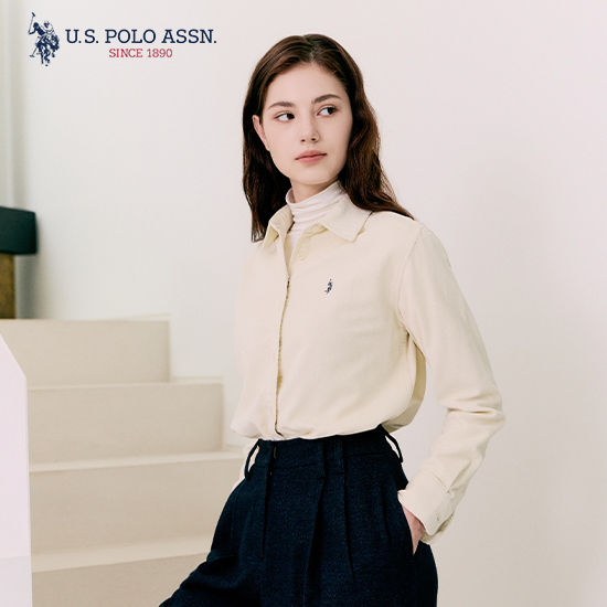 [U.S POLO ASSN.] 25FW 코듀로이셔츠 2종 여성 3