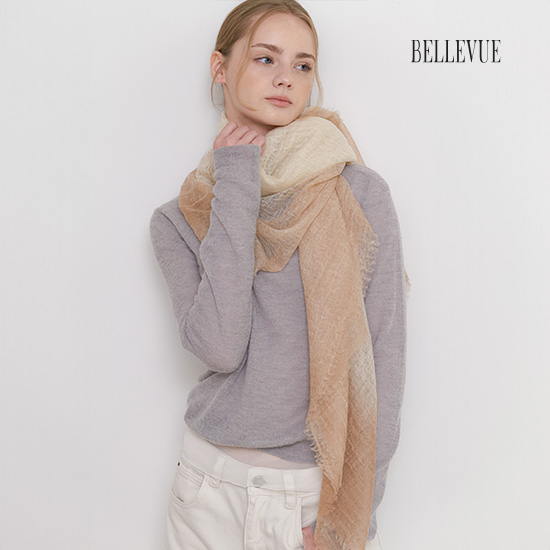 [BELLEVUE]벨뷰 캐시미어100 옴브레 빅숄 4