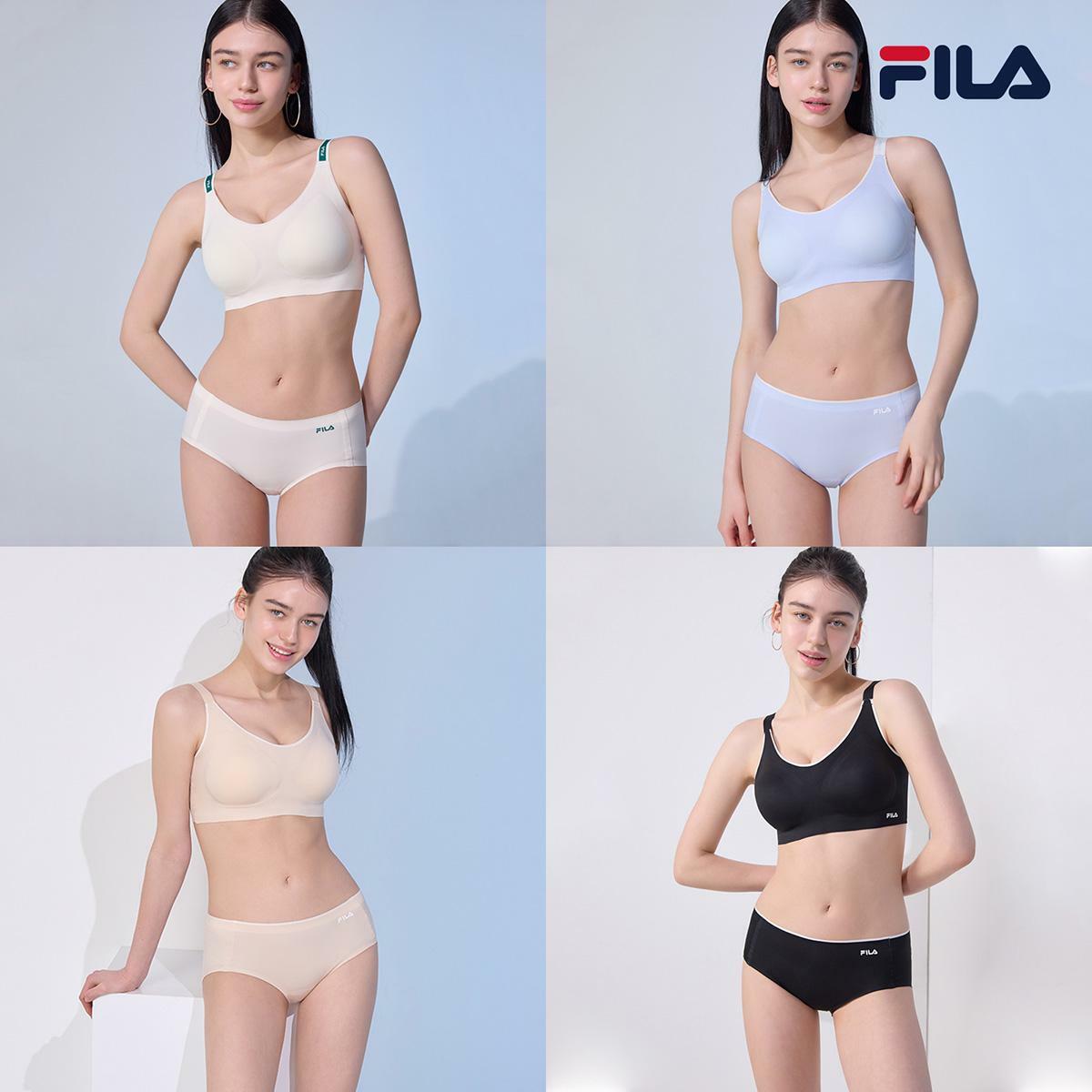 [카드 5%할인]휠라(FILA) 액티브 퓨징 프리컷 브라팬티 4세트(8종)