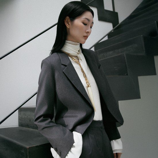 르네크루 25FW 울100% 크롭 재킷[런칭 가격 149,900원] 2
