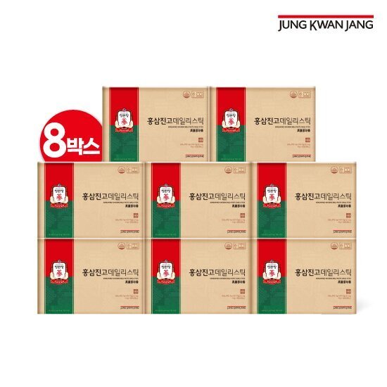 정관장 홍삼진고 데일리스틱 홍삼스틱 6+2박스(10g*160포)+쇼핑백8장 2