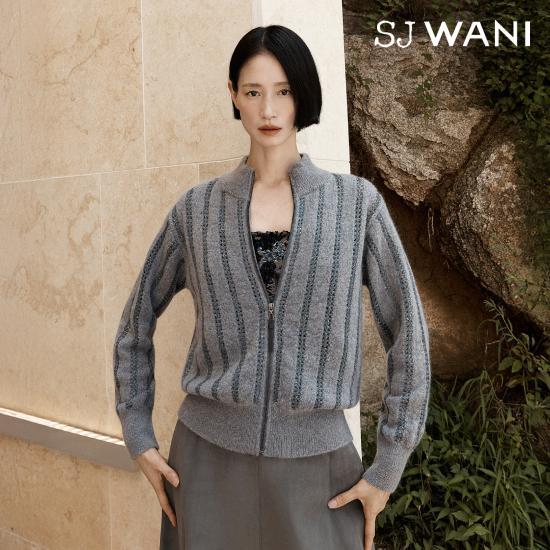 SJ와니 25FW 꾸뛰르 크로셰 풀집업 니트 점퍼 1종 (런칭 가격 199,900원)