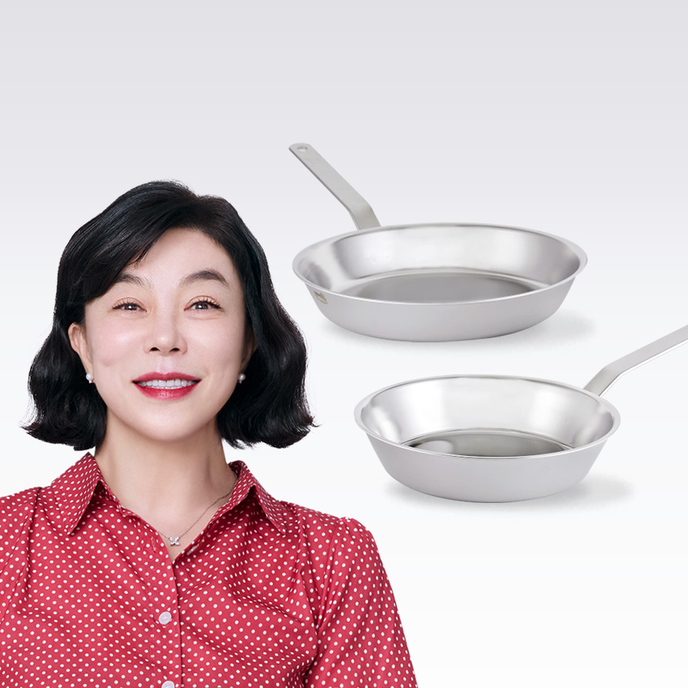 무연마제 스테인리스 통5중 후라이팬 2종(24팬+28팬)