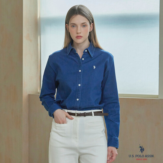 [25FW 최신상][U.S. POLO ASSN.] USPA 여성 데님셔츠 2종 (HUPF259201) 2