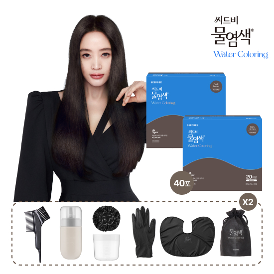 [미리주문 더블패키지] 프리미엄 염색제 40회분 2