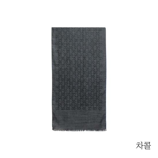 {구찌} 시그니쳐 울실크 투톤 숄(165904) 4