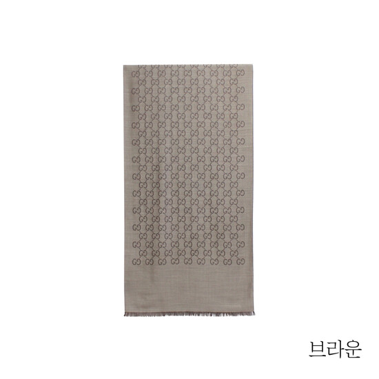 {구찌} 시그니쳐 울실크 투톤 숄(165904) 2