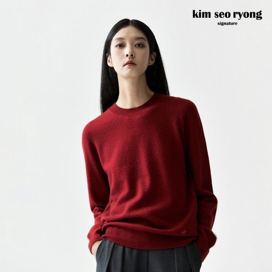 김서룡 25FW 윈터 캐시미어100 모크넥 니트[런칭 가격139,900원] 4