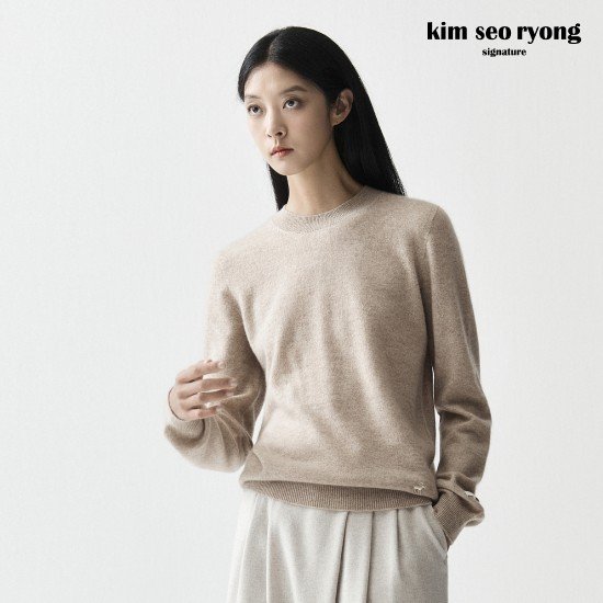 김서룡 25FW 윈터 캐시미어100 모크넥 니트[런칭 가격139,900원] 2