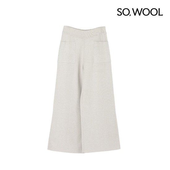 쏘울 25FW 라쿤 와이드 니트 팬츠[런칭 가격99,900원] 4