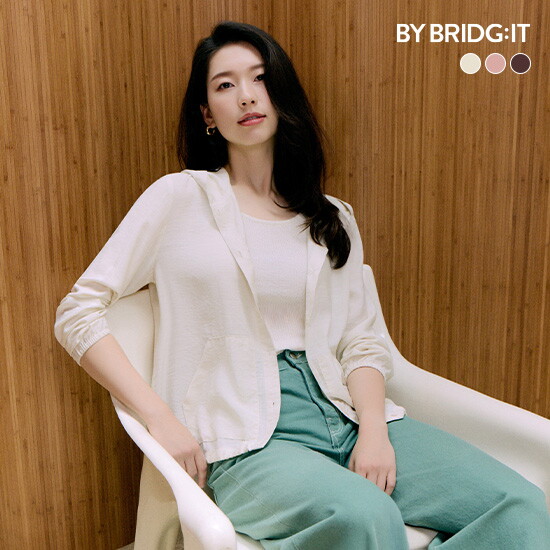 ○(런칭가 69,900원) 인견 블렌드 릴렉스 후드 자켓 3종 3