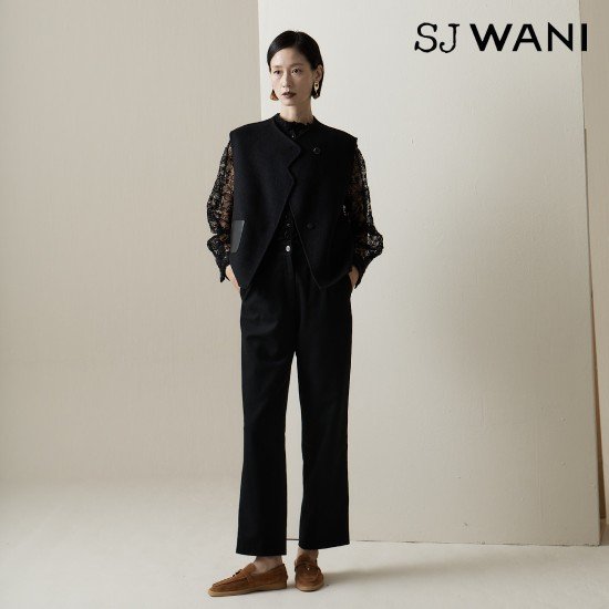SJ와니 25FW 울 캐시미어 백 밴딩 팬츠 1종 (런칭 가격 129,900원) 3