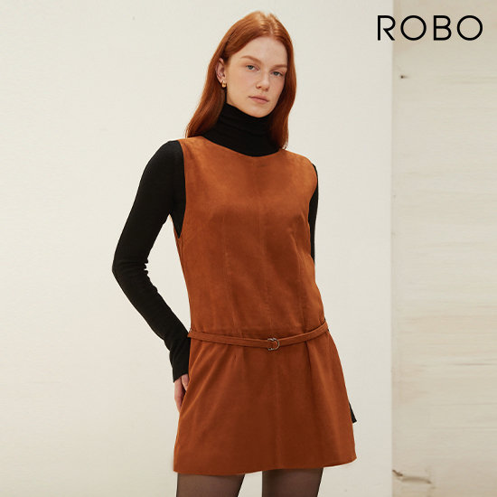 로보 25FW 스웨이드 원피스 + 벨트 2