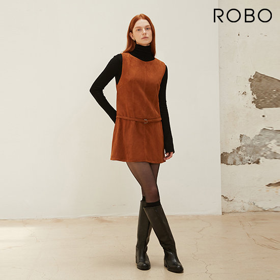 로보 25FW 스웨이드 원피스 + 벨트 3
