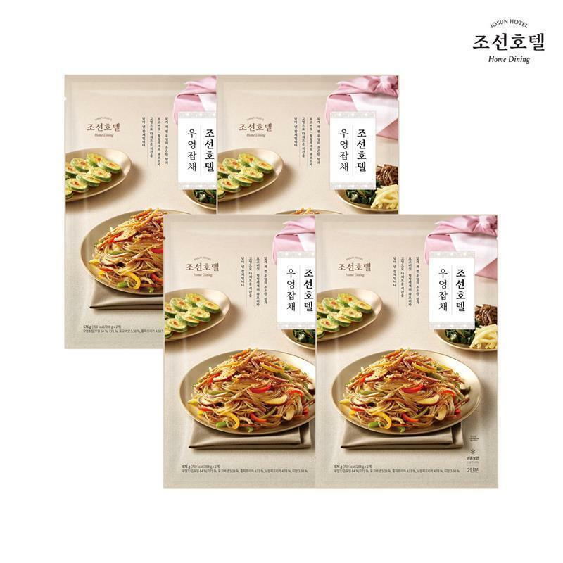 [삼성카드5%할인](m)조선호텔 우엉잡채(한식) 4팩 / 1팩당  576g(288g X 2개) / 총 8인분