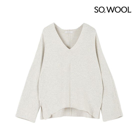 쏘울 25FW 라쿤 이중직 브이넥 풀오버[런칭 가격99,900원] 3