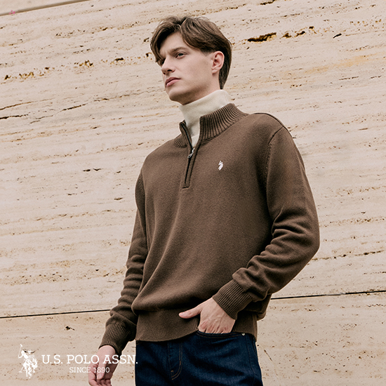 [쿠폰혜택][U.S POLO ASSN.] 25FW 하프집업 니트 3종 남성 3