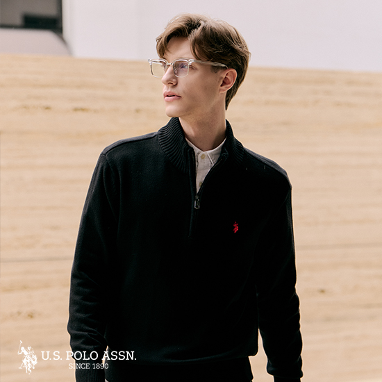 [쿠폰혜택][U.S POLO ASSN.] 25FW 하프집업 니트 3종 남성 2