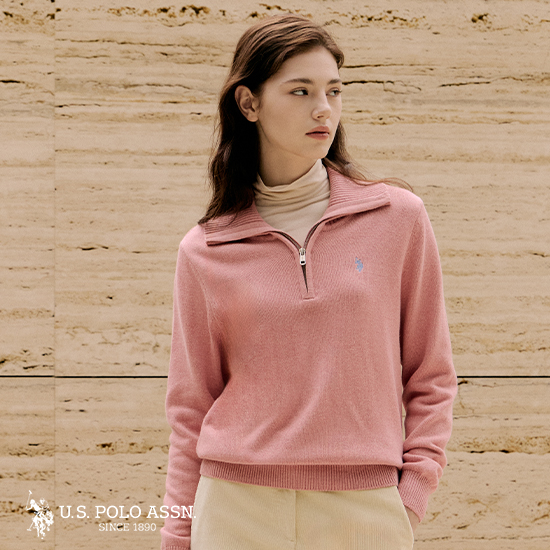 [쿠폰혜택][U.S POLO ASSN.] 25FW 하프집업 니트 3종 여성 3