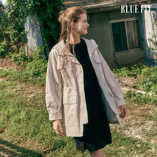 [삼성카드5%할인][직전가 499,000원→10만원↓] 블루핏X로보 이태리 베지터블 후드 램스킨 하프 코트 4
