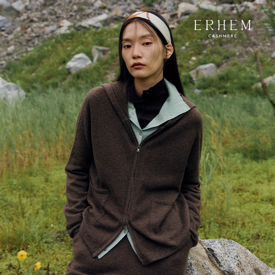 [런칭가 269,000원] 25 FW 캐시미어 100 루즈핏 스트링 후드 집업 1종 2