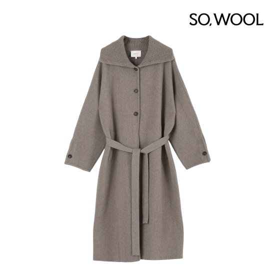 쏘울 25FW 라쿤 이중직 니트 코트[런칭 가격259,900원] 3