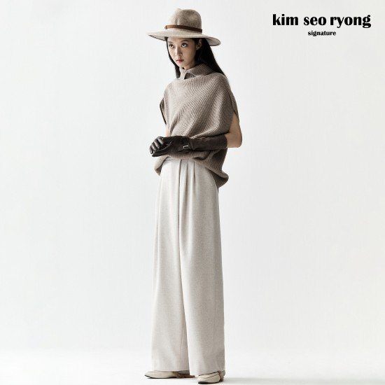김서룡 25FW 시그니처 윈터 헤어리 랩 팬츠[런칭 가격 89,900원] 2