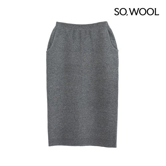 쏘울 25FW 캐시 이중직 니트 스커트[런칭 가격89,900원] 2