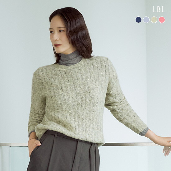 25FW 이태리 파비아노社 알파카 블렌디드 케이블 니트 3