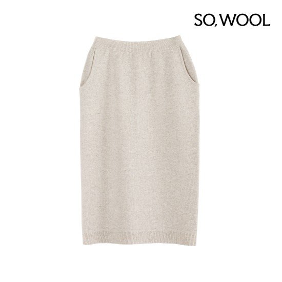 쏘울 25FW 캐시 이중직 니트 스커트[런칭 가격89,900원] 4