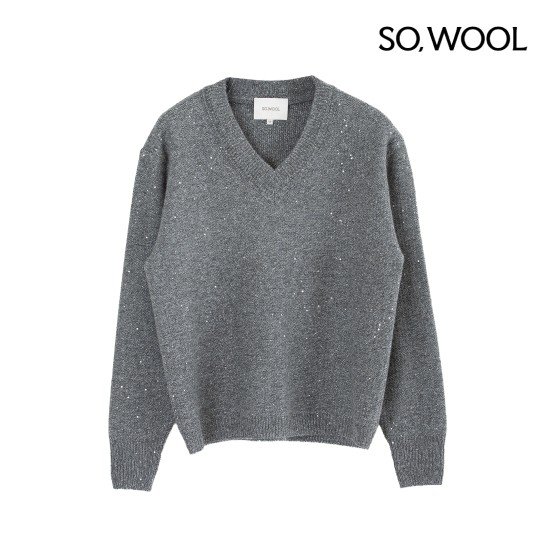 쏘울 25FW 캐시 시퀸 니트 풀오버[런칭 가격99,900원] 2