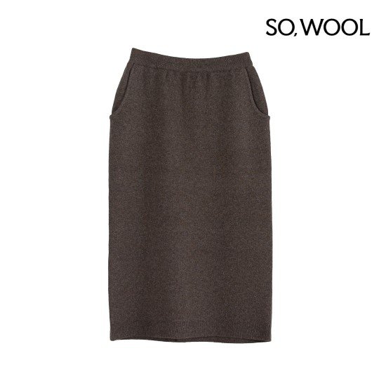 쏘울 25FW 캐시 이중직 니트 스커트[런칭 가격89,900원] 3