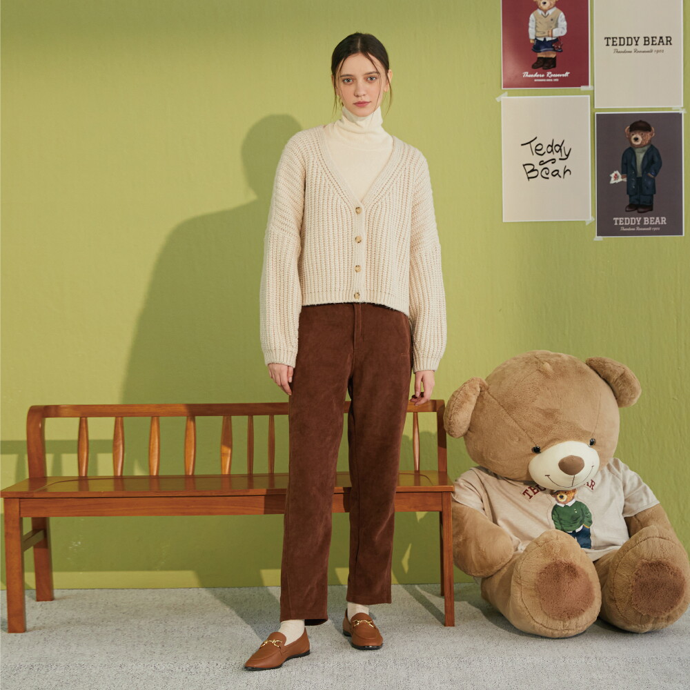 ■TEDDY BEAR 여성 세미 배럴핏 코듀로이 팬츠 3종 (T14W) 3