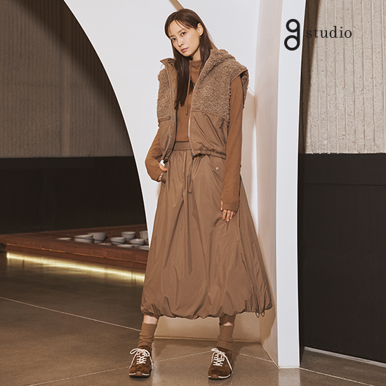 25FW 지 위켄드 헝가리구스다운 스커트 3