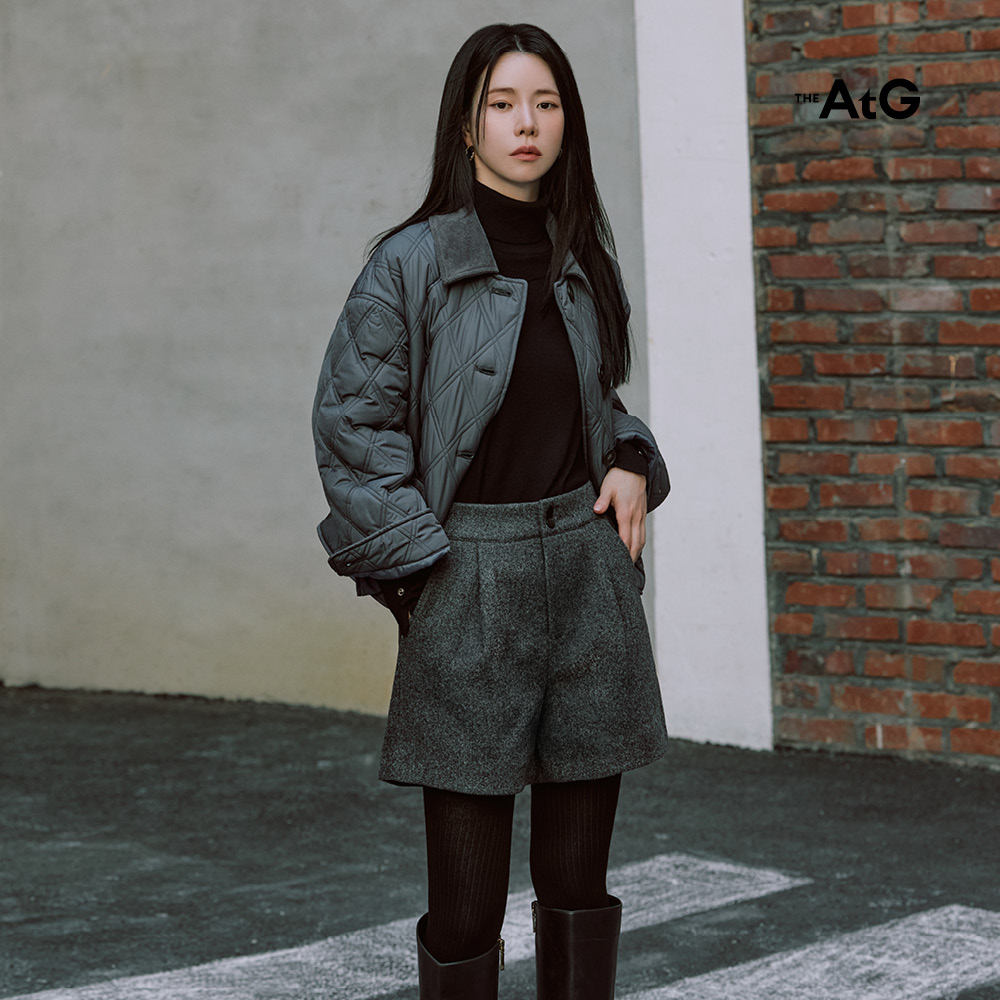 코듀 카라 퀼팅 패딩 3