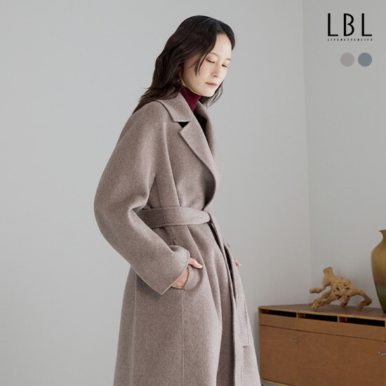 [LBL X NICE CLAUP] 25FW 울실크 블렌드 벨티드 코트 2