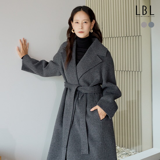 [LBL X NICE CLAUP] 25FW 울실크 블렌드 벨티드 코트 4