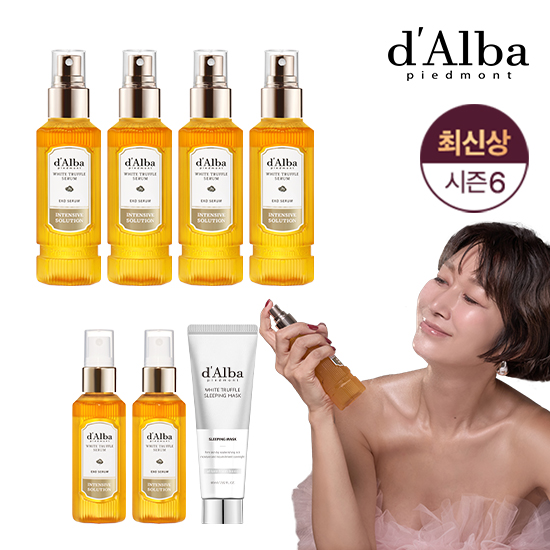[dAlba] 최신상 엑소 화이트트러플 세럼6통+슬리핑마스크