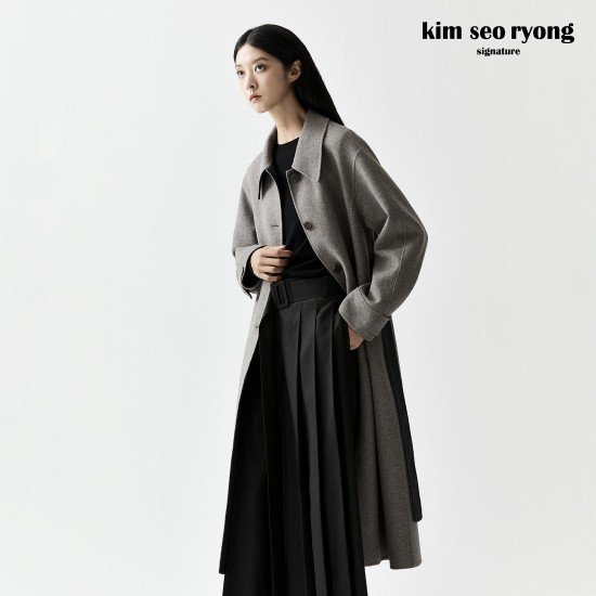 김서룡 25FW 울 핸드메이드 헤링본 코트[런칭 가격199,900원] 2