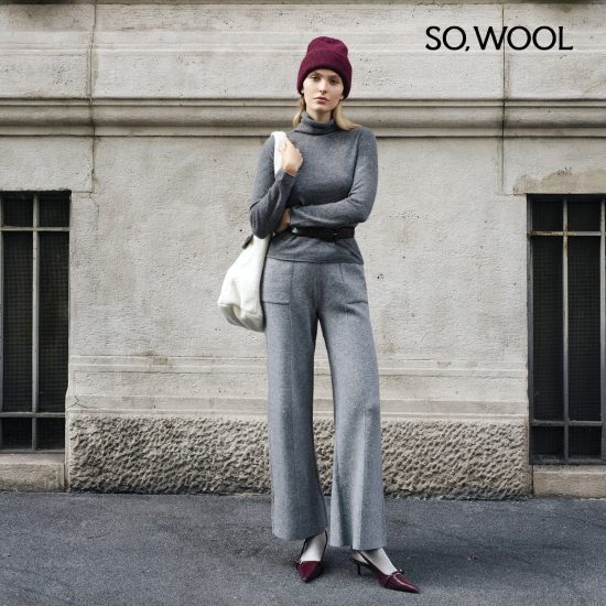 쏘울 25FW 라쿤 와이드 니트 팬츠[런칭 가격99,900원]