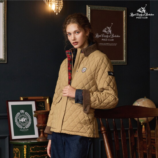 ■O RCB POLO CLUB 여성 웜 플리스 퀼팅 자켓(R501W) 2