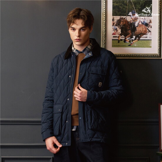 ■O RCB POLO CLUB 남성 웜 플리스 퀼팅 자켓(R501M) 3