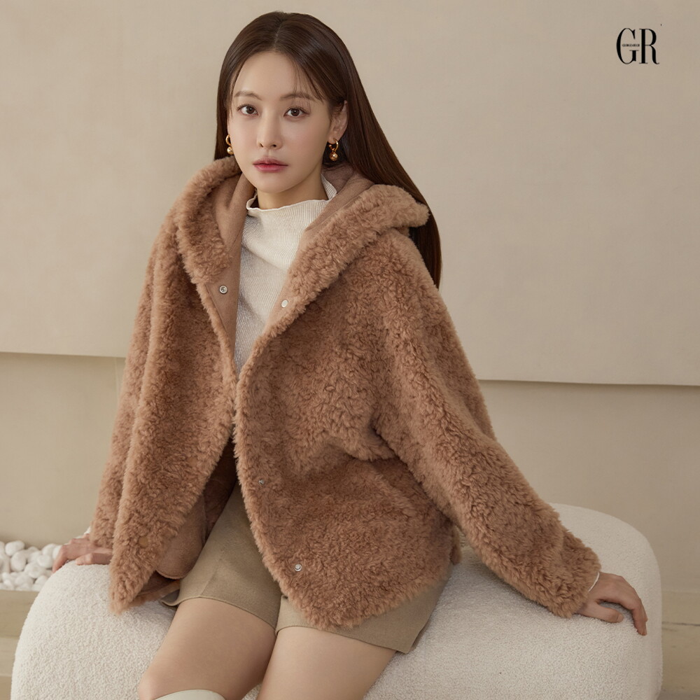 25FW 컬링 양모100 후드 자켓