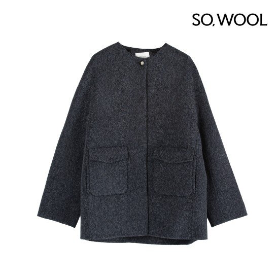 쏘울 25FW 핸드메이드 알파카 케이프 코트[런칭 가격239,900원] 4