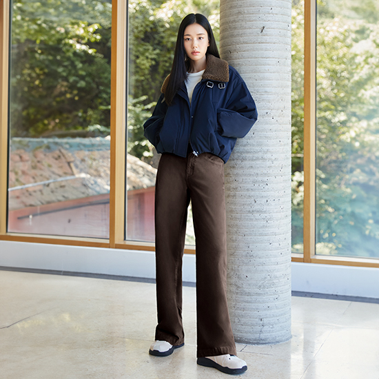 [최초가79,000원]25FW 마스터핏 리브렉스벨벳 기모데님+벨트