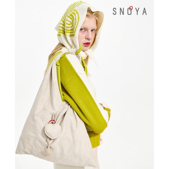 [SNOYA]스노야  25FW FAUX 스웨이드 숄더백+곱창밴드+키링 3